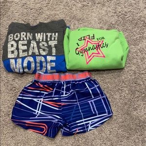 ❌SOLD❌Gymnastics Hoodie and shorts bundle!!!!💕